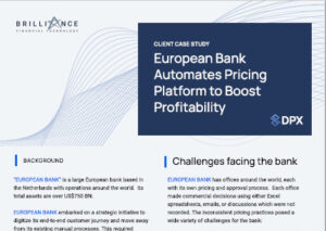 bank pricing automation case study